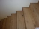 obklad schodů dřevěnou podlahou, bělená olej