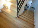 Obložení schodů,dřevěná třívrstvá DUB prkno B,drásaná, přírodní olej