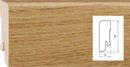 Obvodová lišta dřevěná, dýha, rozměr:18x50mm
